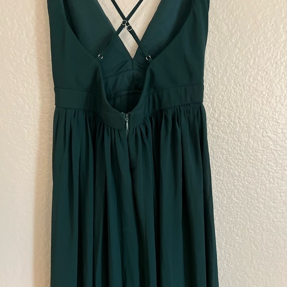 Lulus Ballroom Bliss Emerald Green Pleated Maxi Dress - Picture 5 of 7